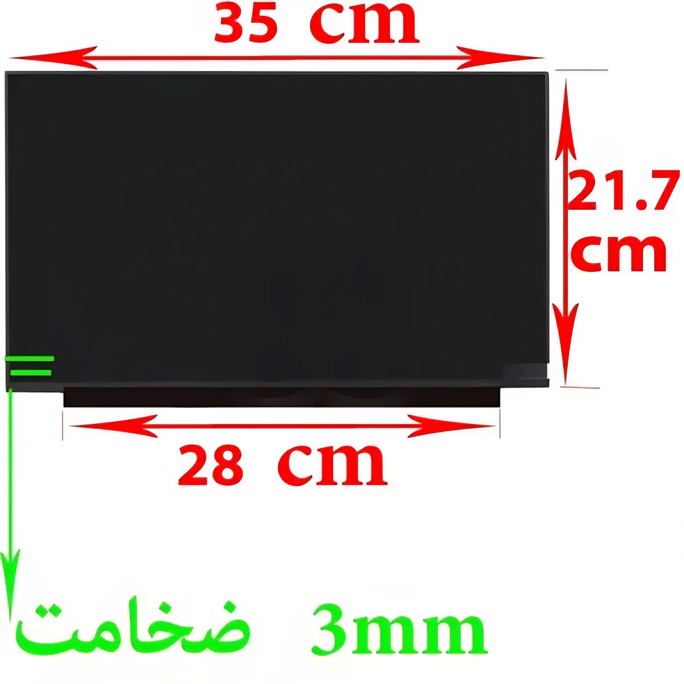 ال ای دی لپ تاپ N156HCA-EBB REV.B1