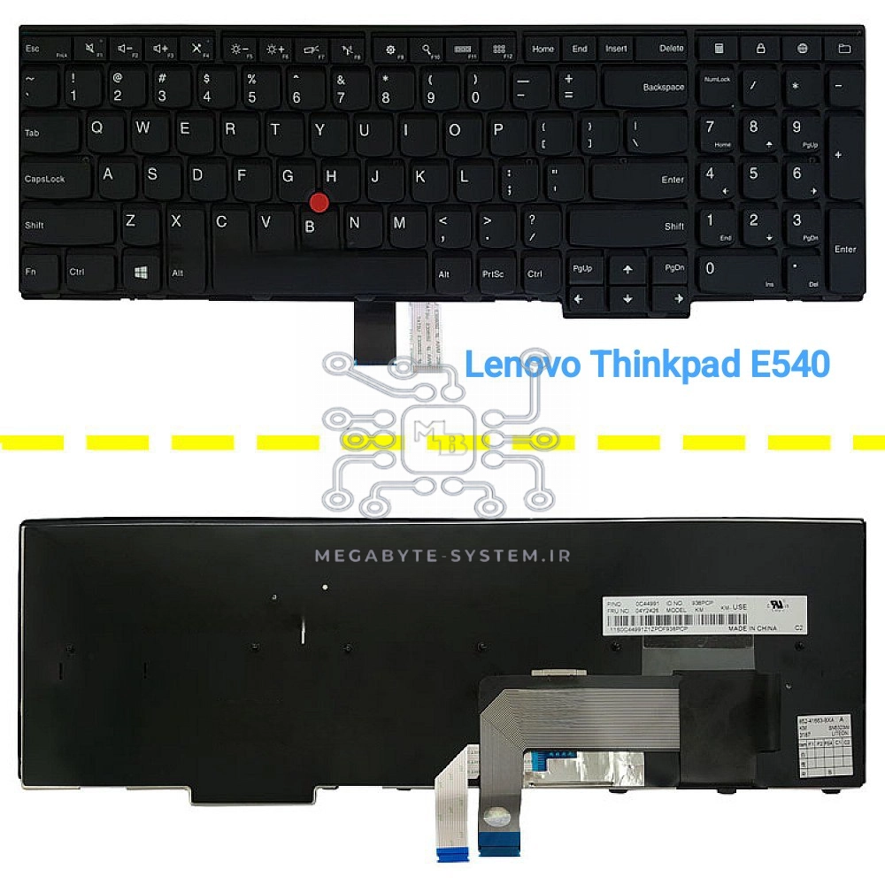 کیبورد لپ تاپ لنوو مدل THINKPAD E540