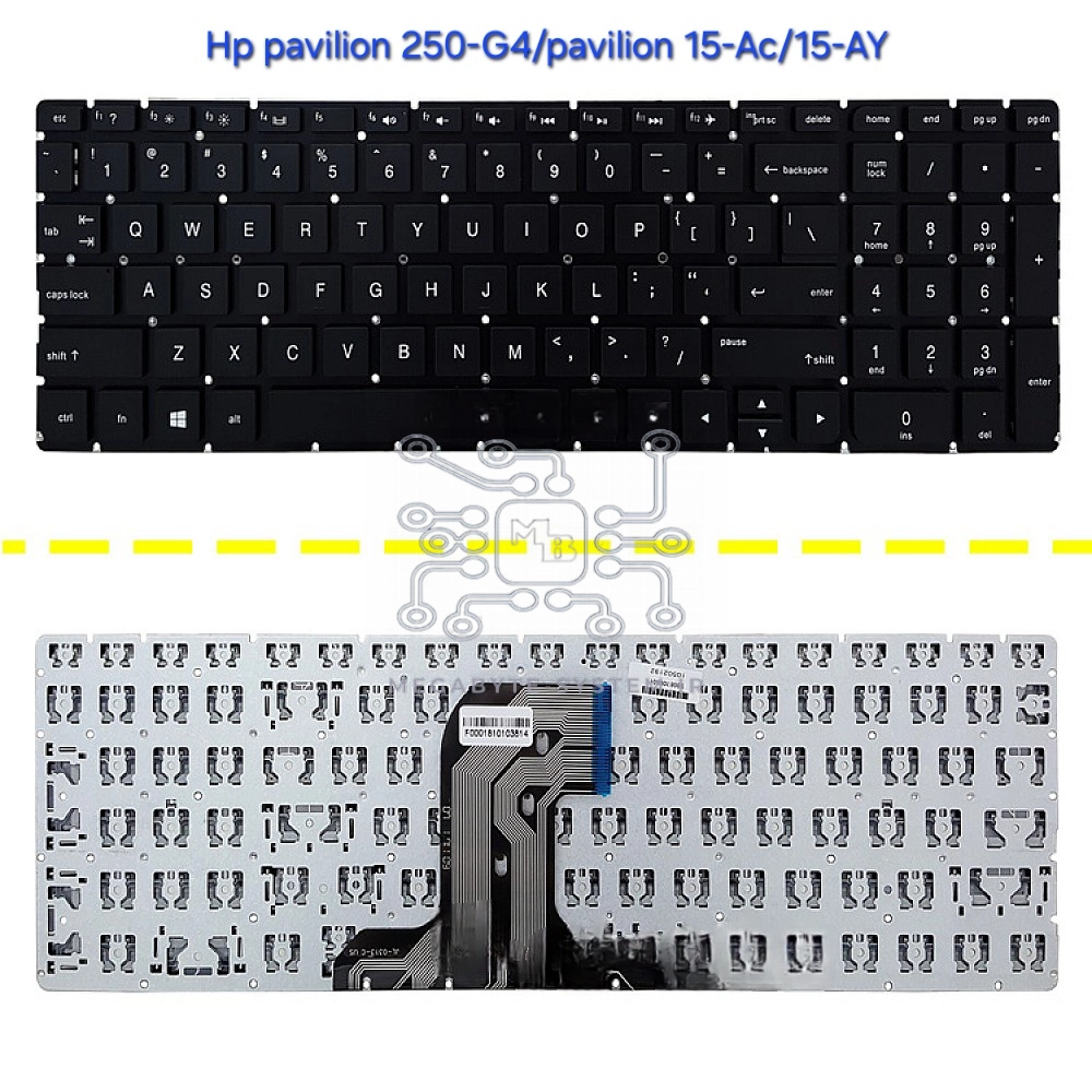 کیبورد لپ تاپ اچ پی مدل HP Pavilion 250 G4