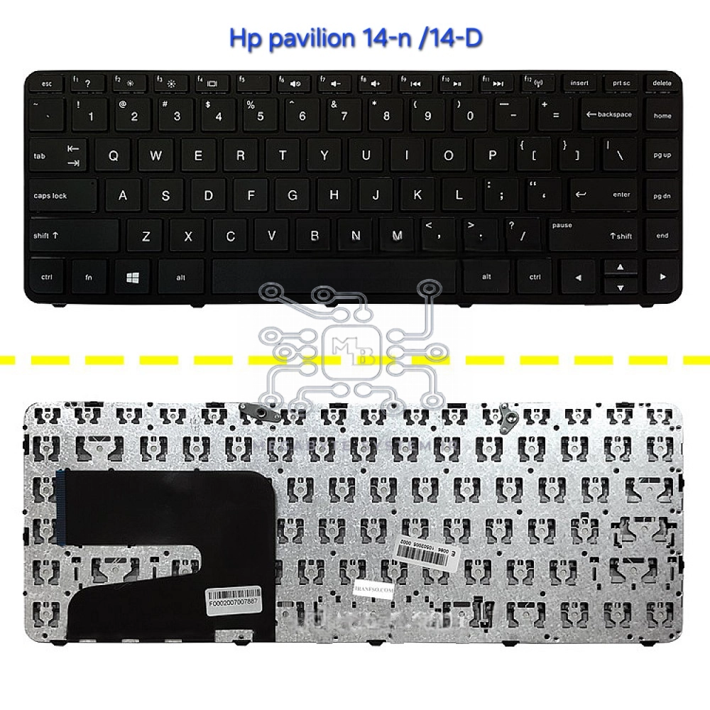 کیبورد لپ تاپ اچ پی مدل HP Pavilion 14-D
