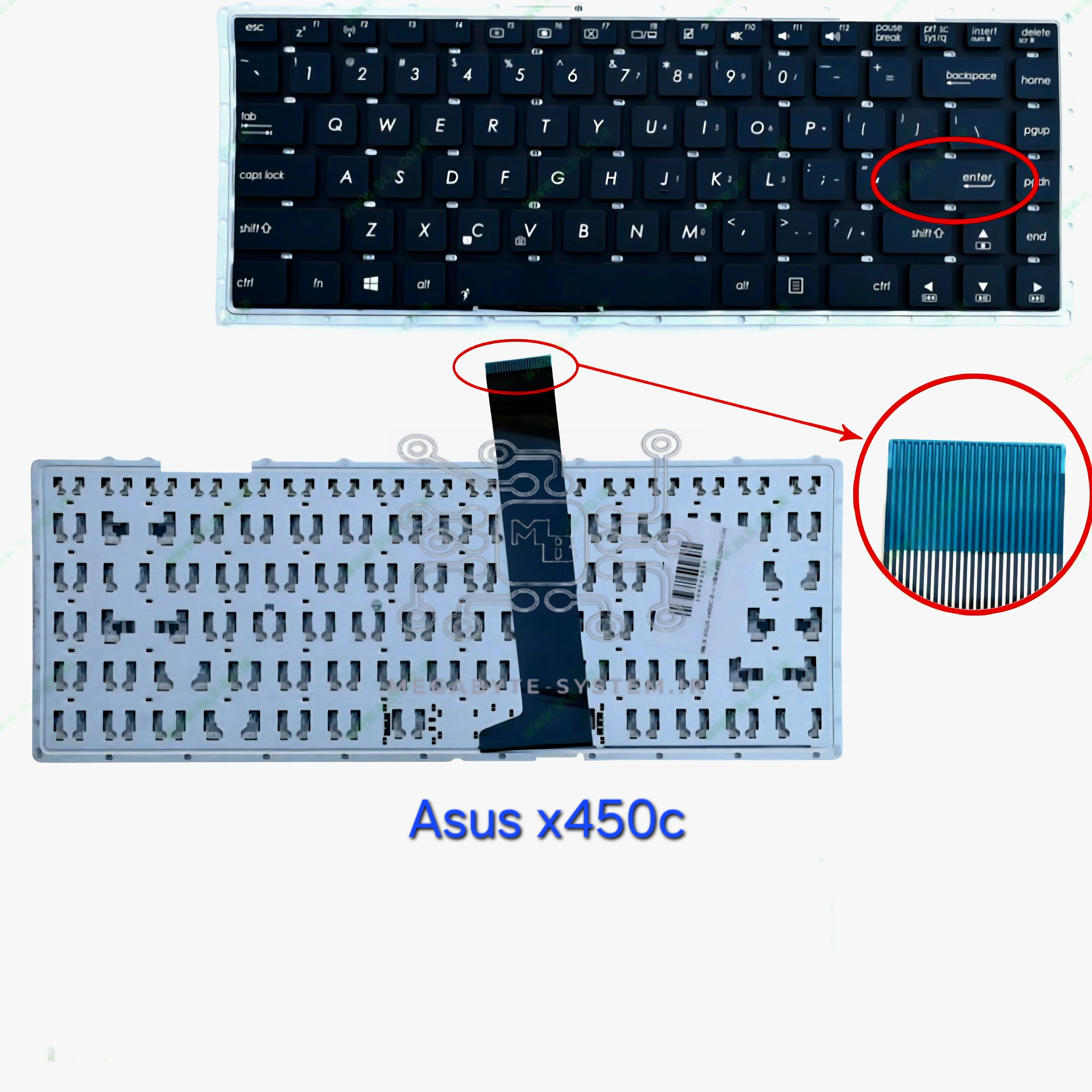 کیبورد لپ تاپ ایسوس مدل ASUS F451