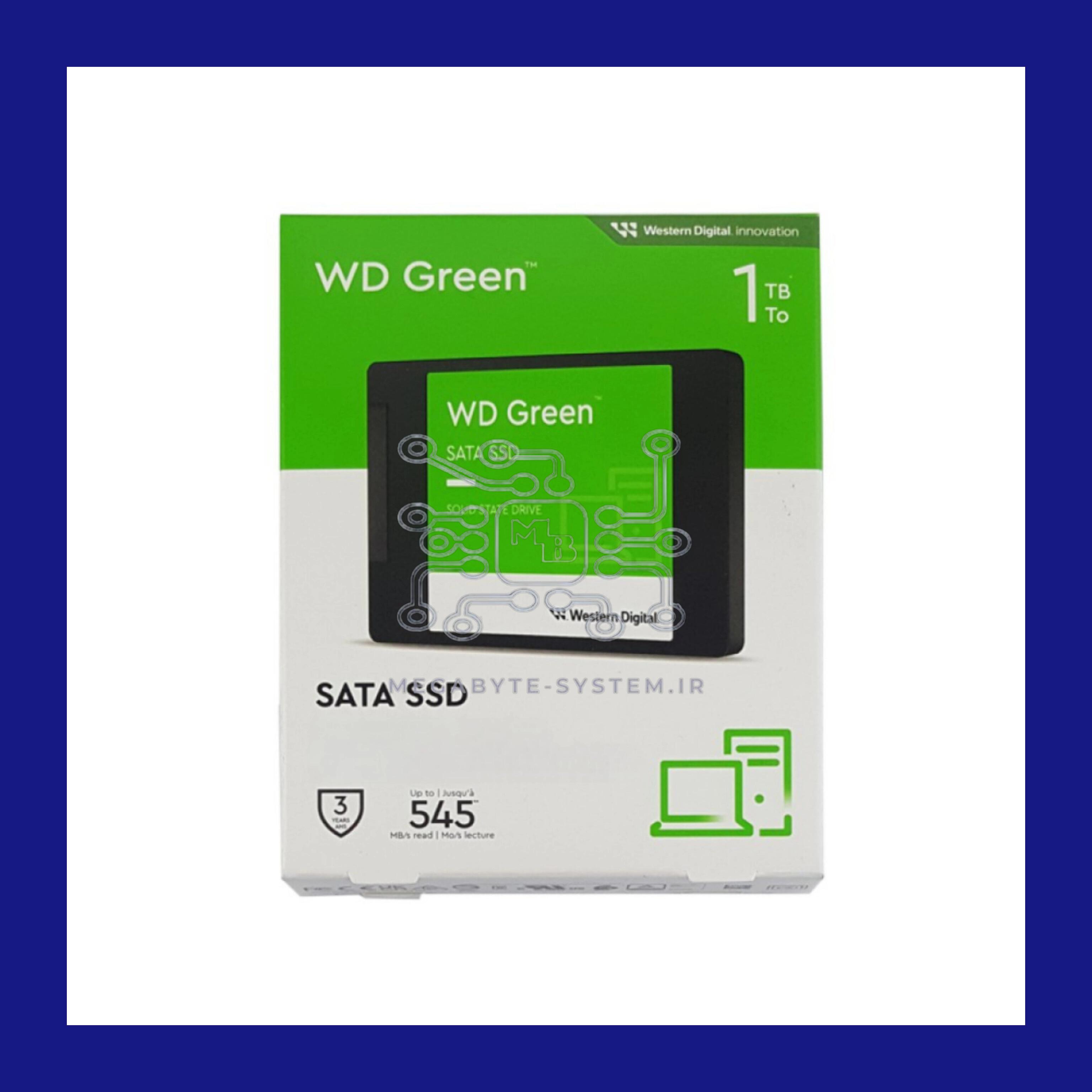 هارد SSD لپ تاپ 1TB WD Green Sata 2.5Inch